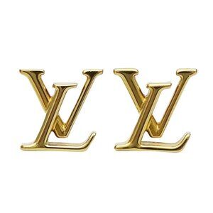 Louis Vuitton Women's Iconic Gold Logo Earrings